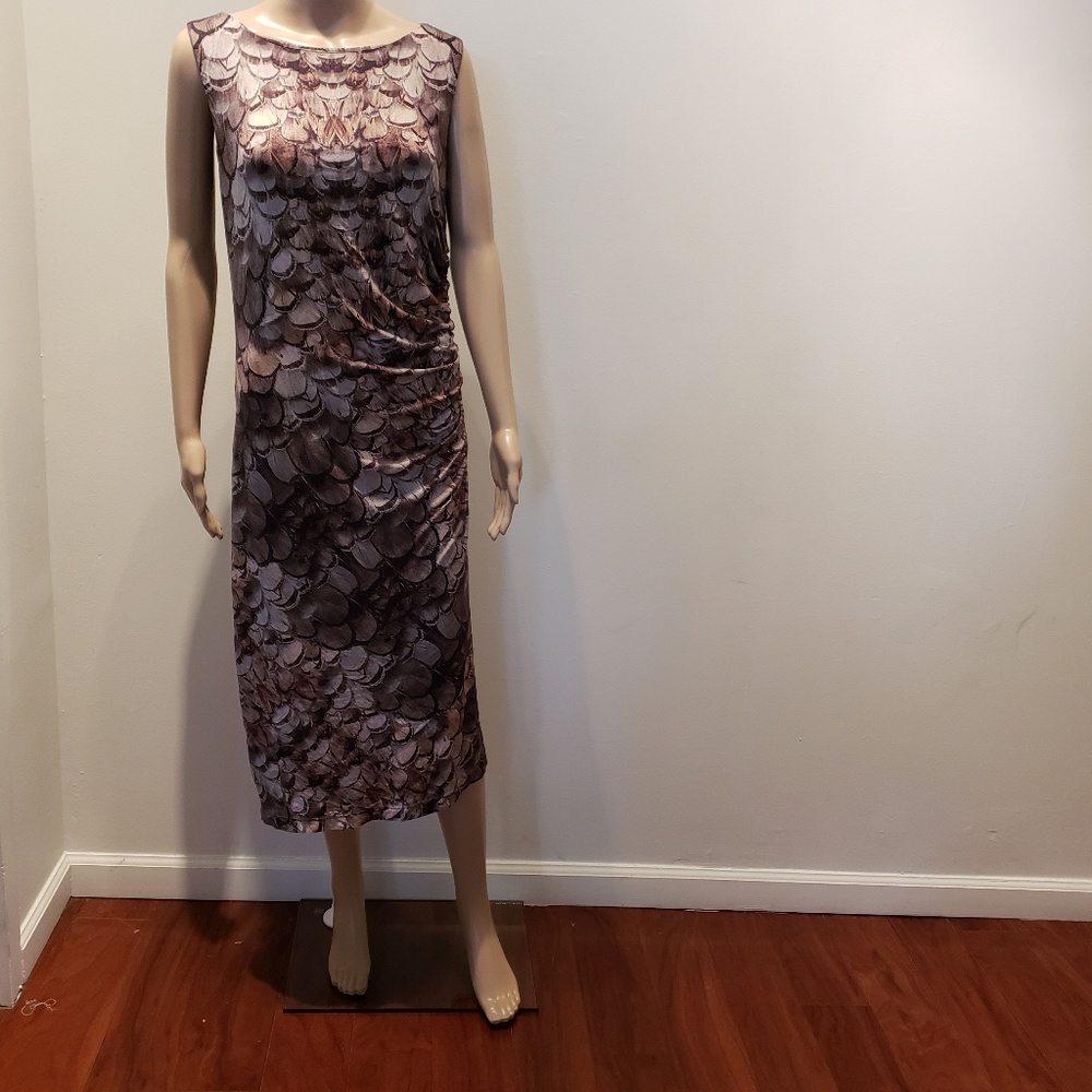 Three Dots FEATHER DRESS - Picture 7 of 7